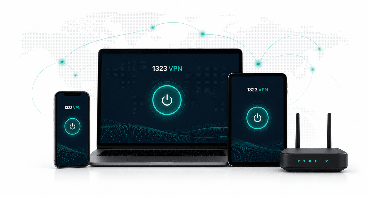 1323vpn на ноутбуке, телефоне, планшете и роутере